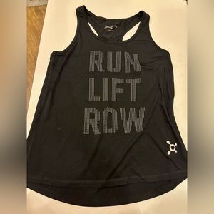 Orange theory black tank top size M